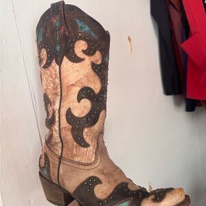 Corral Women's Heeled Boots - Brown and Teal